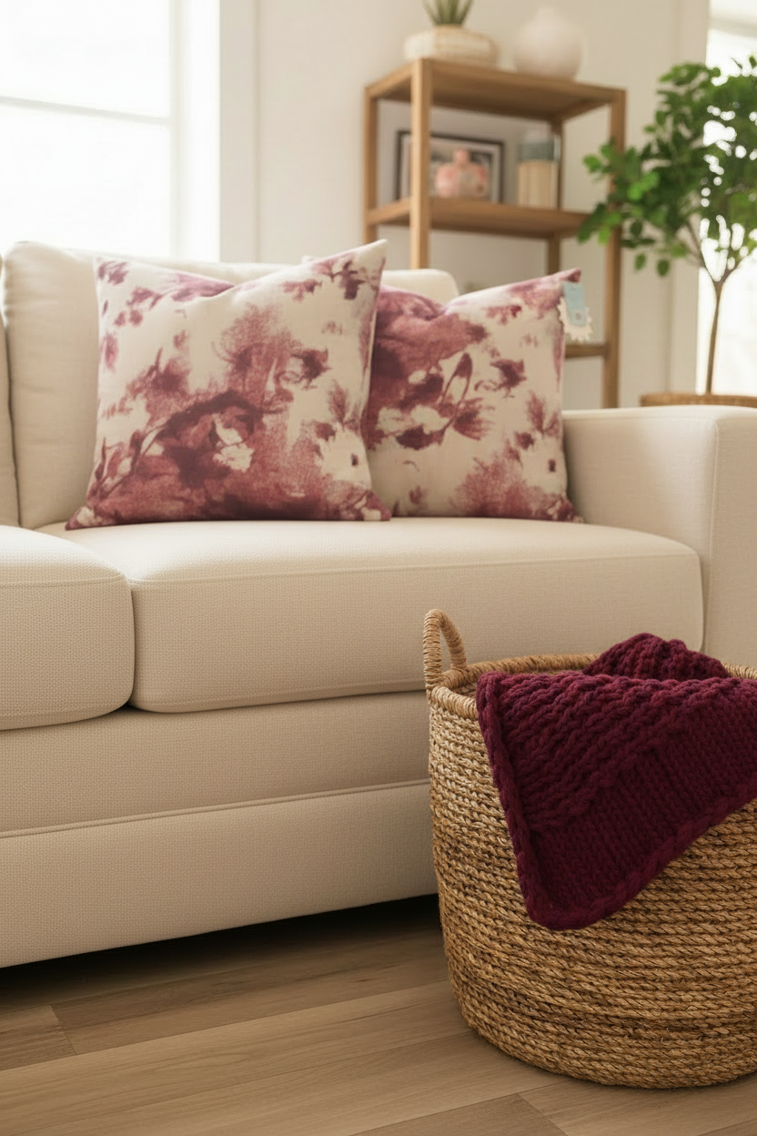 Mariko Berry Designer pillow