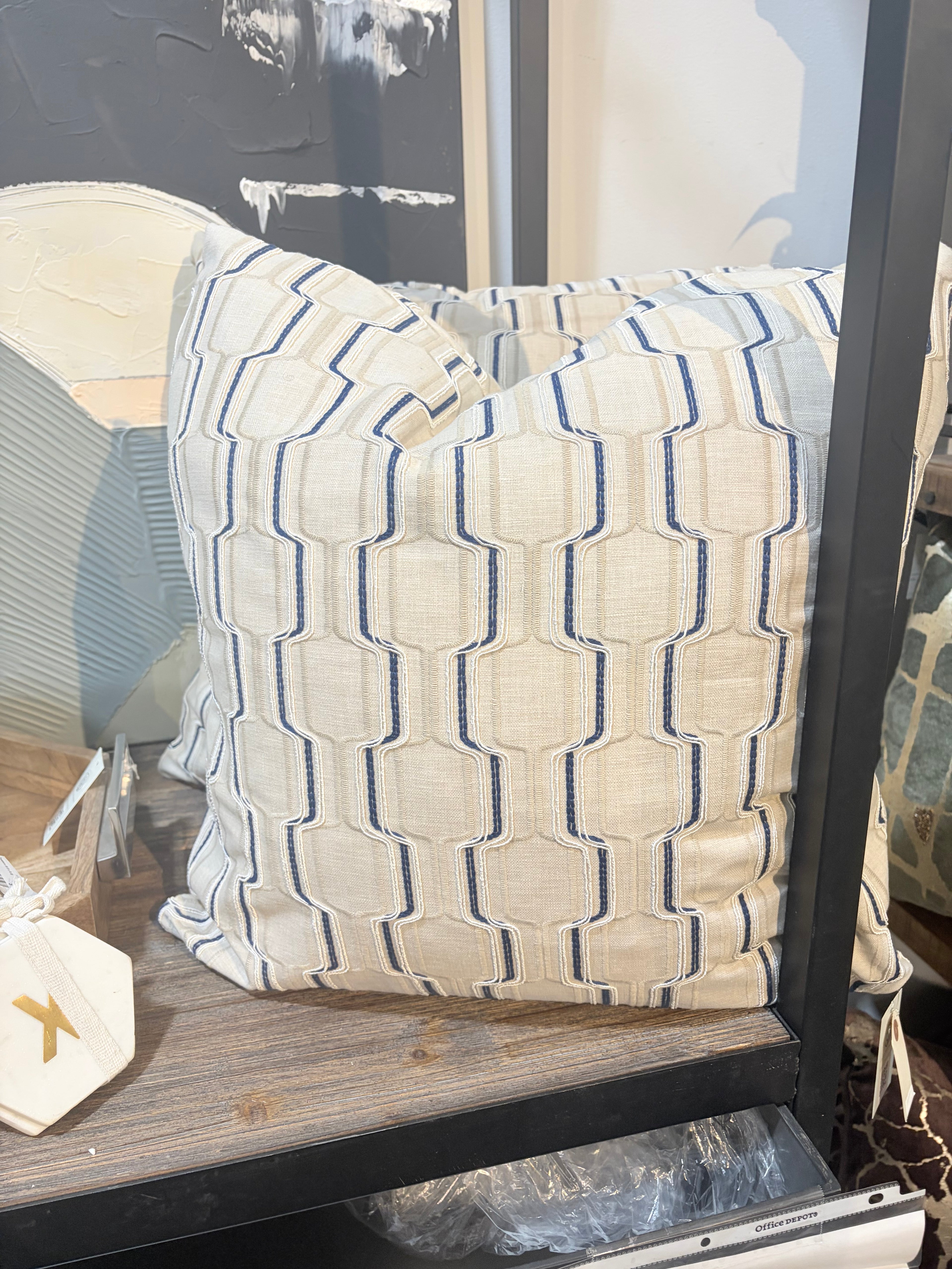 Blue Ivey Pillow