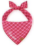 Heather Taylor Home x TFD Katherine Plaid Valentine Dog Bandana (THE FOGGY DOG)