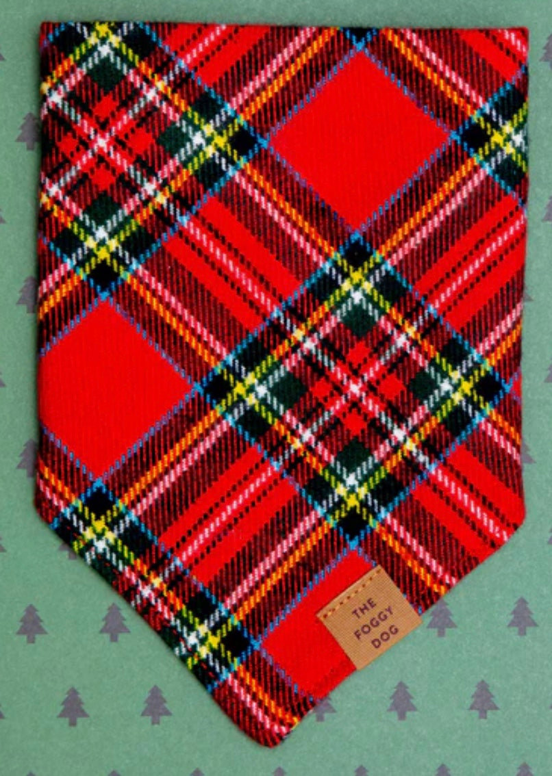TARTAN PLAID SMALL bandana (TEH FOGGY DOG)